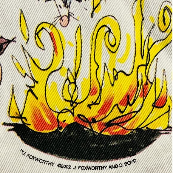 Jeff Foxworthy White "Come and get it" Apron 2002 Redneck Grill Fire 100% Cotton - Picture 4 of 8
